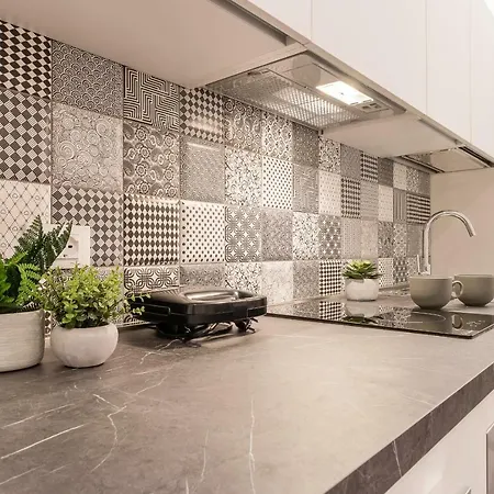 公寓 Elegante 8 Posti Vicino Stazione - Grey E Blu *